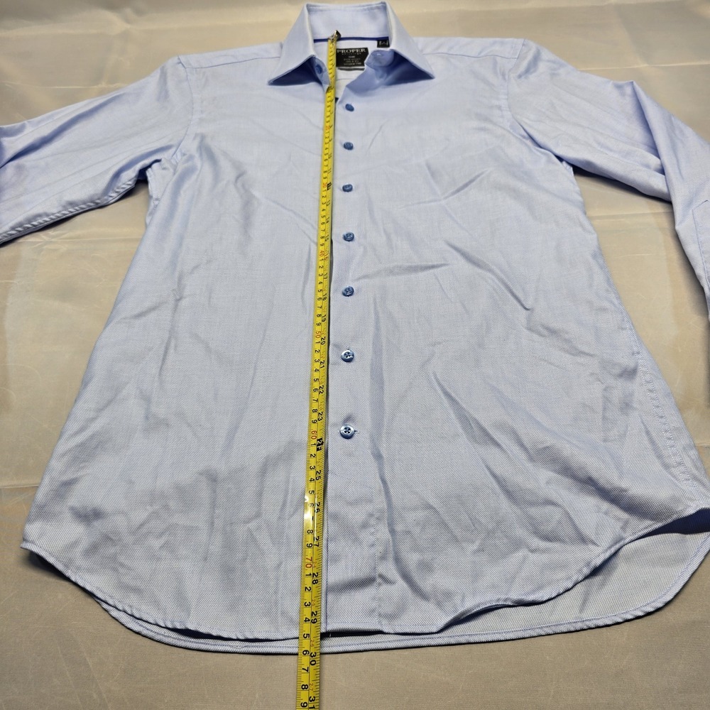 Proper Shirtings Men's Dress Shirt Contemporary‎ Fit Size 15 100% Pure Cotton - Picture 3 of 8
